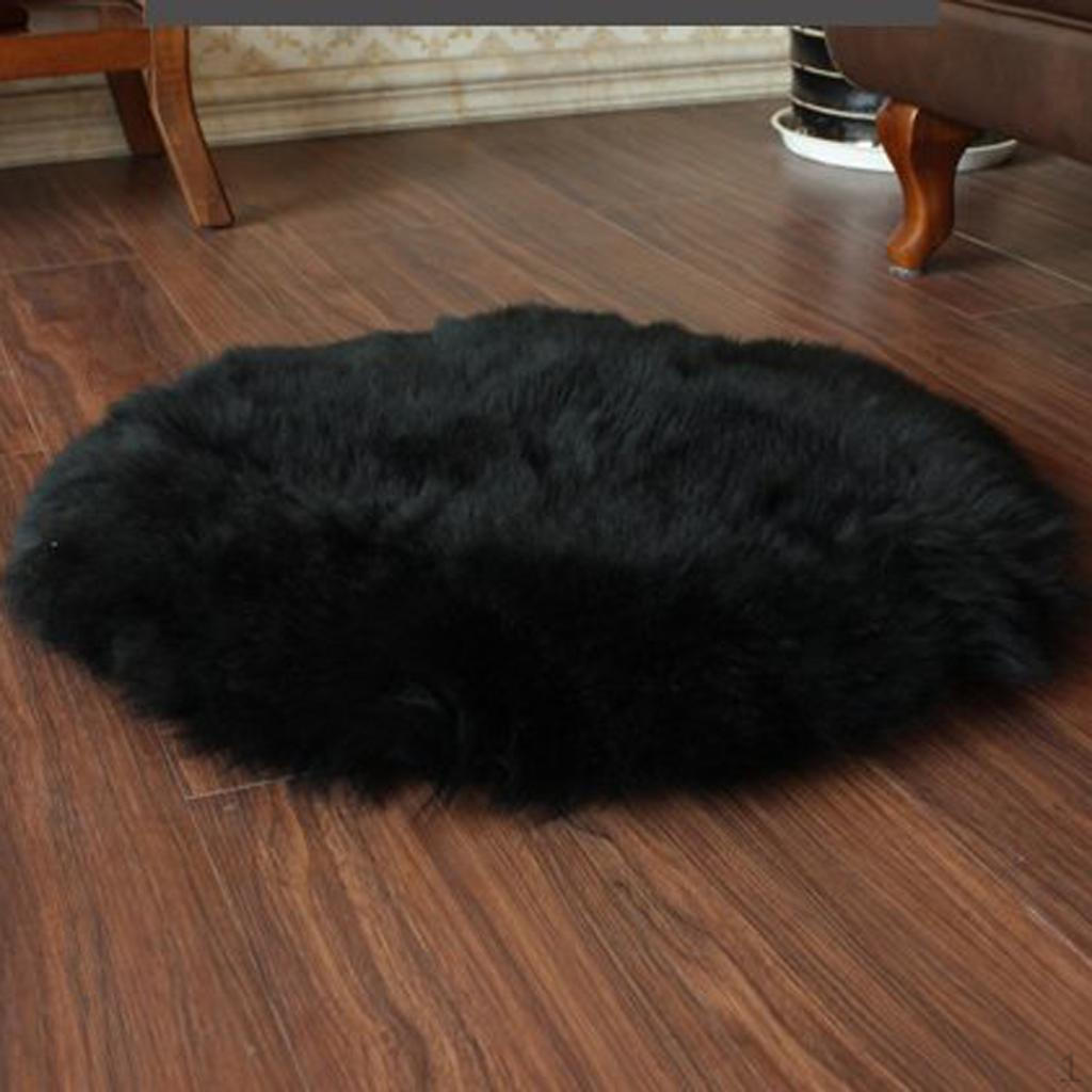 Soft Carpet Dia. 40cm Furry Seat Cushion Great Gift Home Floor Mat