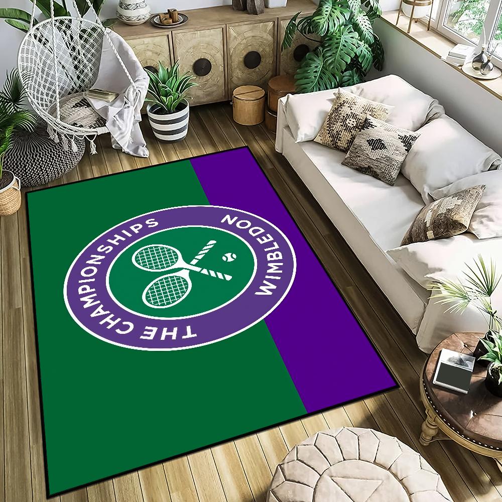 small carpet Anti-Slip Kitchen W-Wimbledon Bedroom Handmade cool Tufted Rug Living design Championships Room Entrance Decoration
