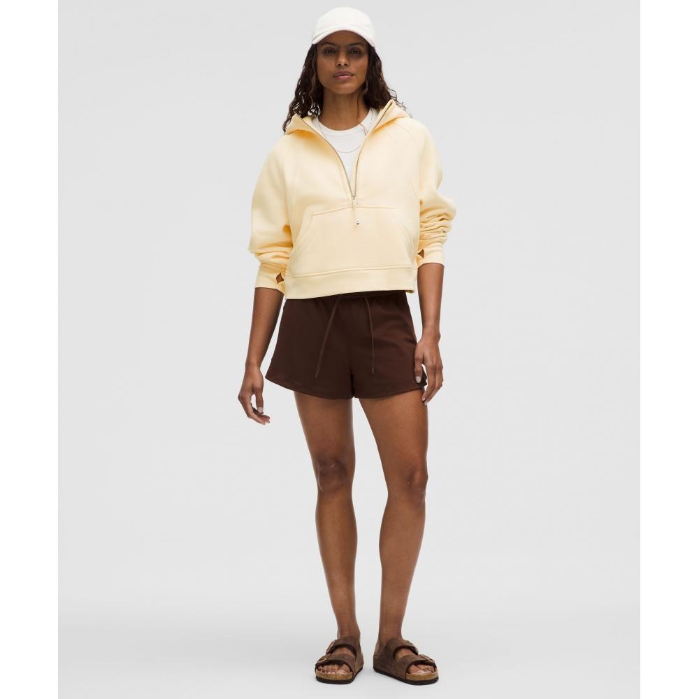 Lululemon Scuba Oversized Half Zip Hoodie Butter Cream