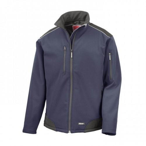 

Result Mens Ripstop Soft Shell Breathable Jacket чорний/Темно-синій