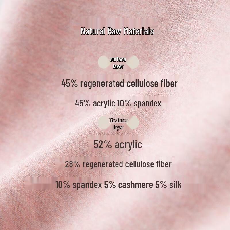 Pierre Cardin Women's Plush-Lined Thermal Underwear Set with German Velvet, Cashmere & Silk Blend