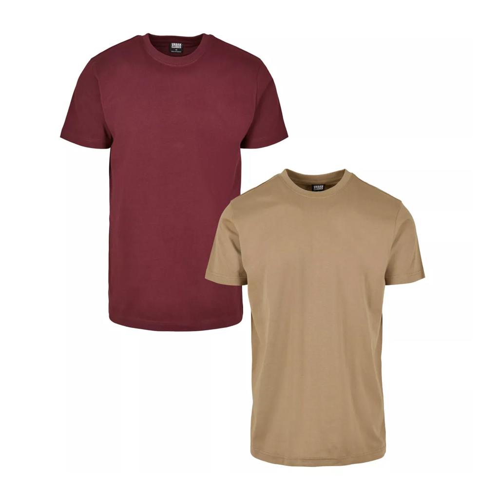 Urban Classics Mens Basic T-Shirt (Pack of 2)