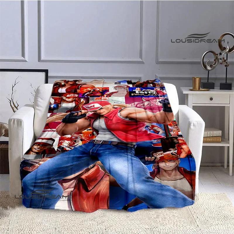 3D KOF game Cartoon blanket Warm Flannel blankets Soft and comfortable blanket Home Travel Blankets bed linings Birthday Gift