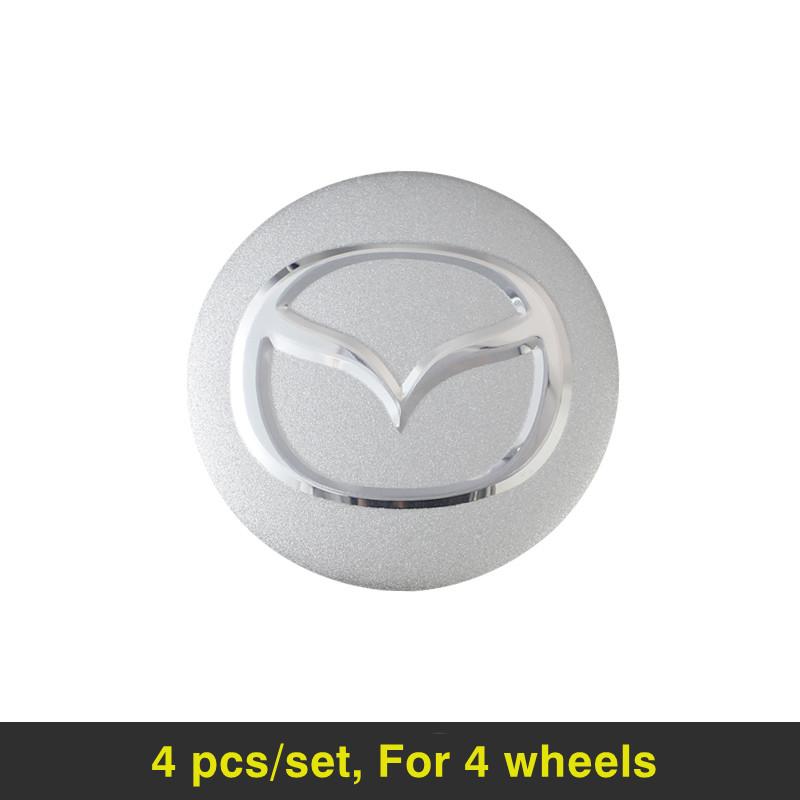 4Pcs 56mm Car Wheel Center Caps Hubcap Cover For Mazda CX5 MX5 3 CX50 CX90 CX30 CX9 Atenza Axela Demio EZ-6 MX-30 e-Skyactiv h2