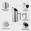 Cold Beverage Pitcher Juice Jug Stainless Steel Iced Tea Stylish Water Kettle for Kitchens