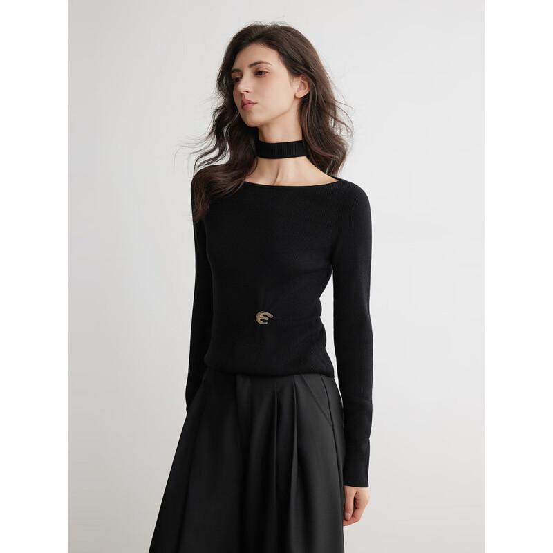 ELLE Women's Boat Neck Knit Sweater