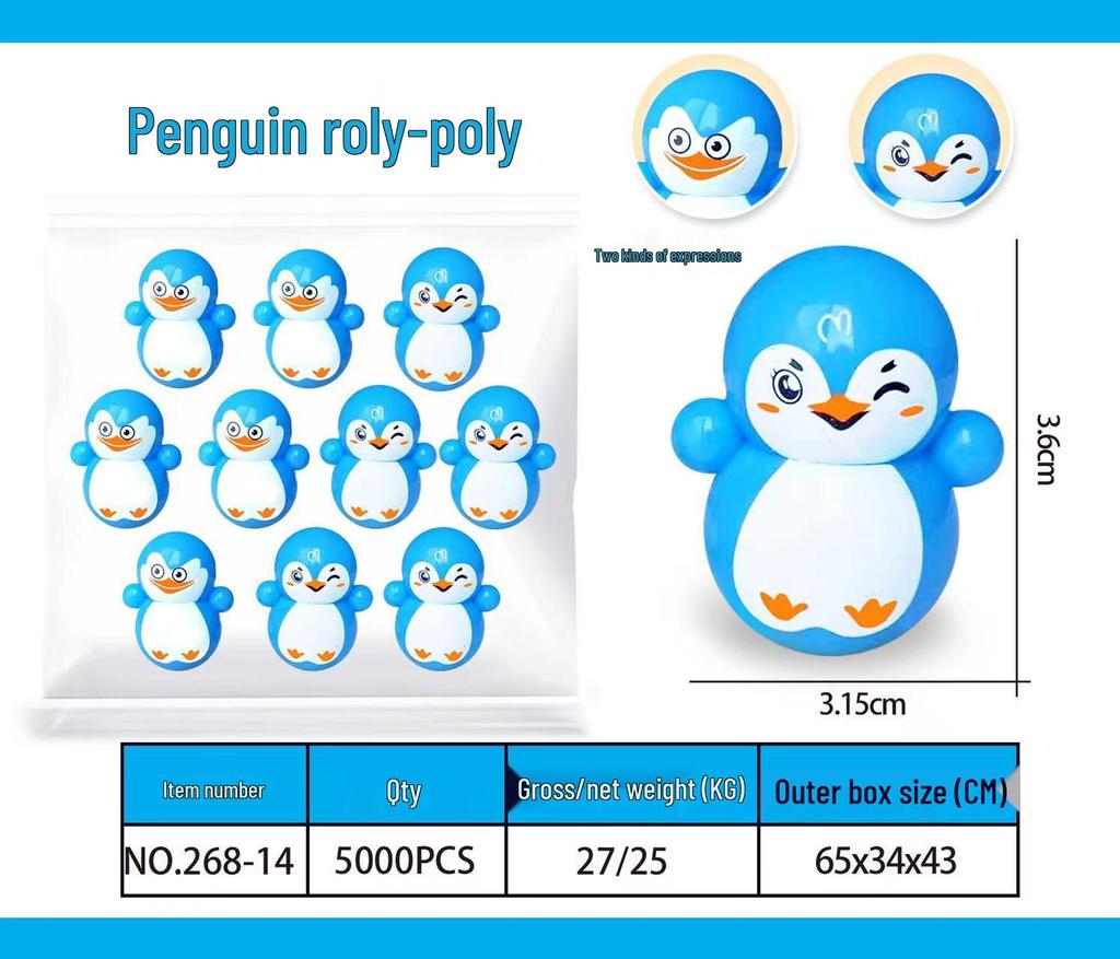 TikTok Stil Mini Stehaufmännchen Astronaut Tiger Blau Desktop Ornament Spielzeug Blind Box