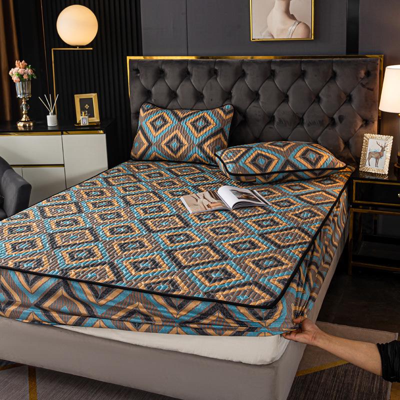 

Водонепроницаемая стеганая простыня на резинке и протектор матраса - Нескользящий, всеобъемлющий цельный чехол 90*200cm, 0.56kg