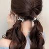 1/2/4Pcs Elegant Cute Golden Silver Bow Hairpins Mini Fashion Hair Clip Women Daily Hair Decor Ornaments