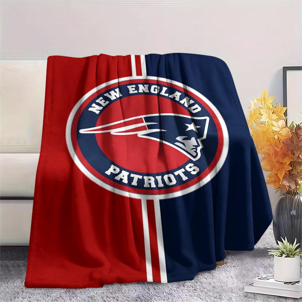 New England Patriots Print Flannel Blanket, High Quality Comfortable for All Seasons, Home Decor, Warmth and Comfort, Perfect for Christmas Gifts