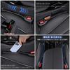 Bornoon Car Seat Gap Filler with Storage Rubber Console Solid for Car Gap Prevents Car Seats from Seat Passenger Set of 2 Compartment, Cushion, Color,