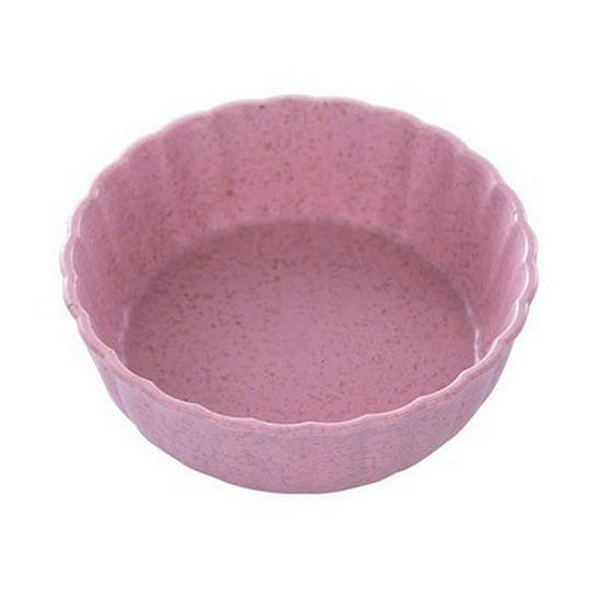 Wheat Straw Kitchen Seasoning Dish - Creative Round Plastic Plate for Dipping Sauce & Snacks