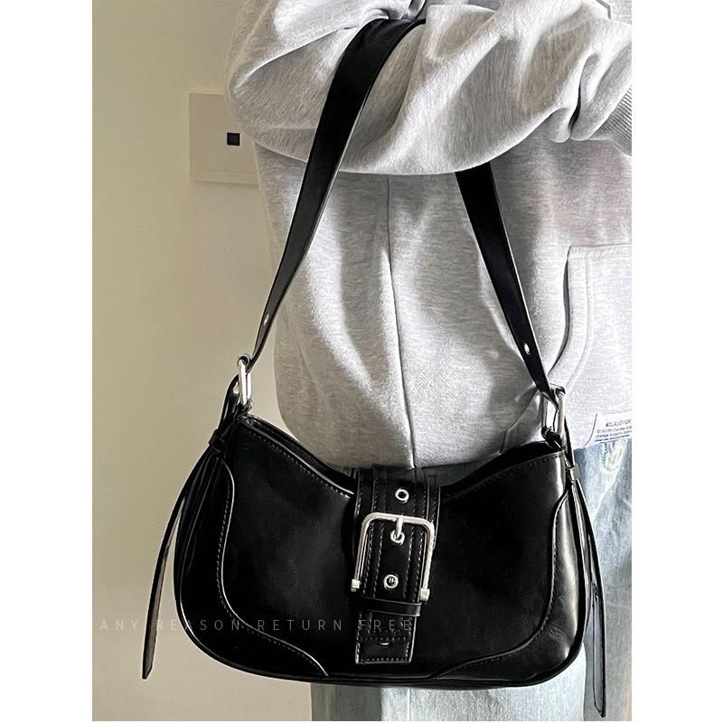 Tasche Damen 2025 Neu Trendy Vielseitig Retro Spice Girl Achseltasche Nische Texturierte Halbmondtasche Ein Schulter Umhängetasche Tasche