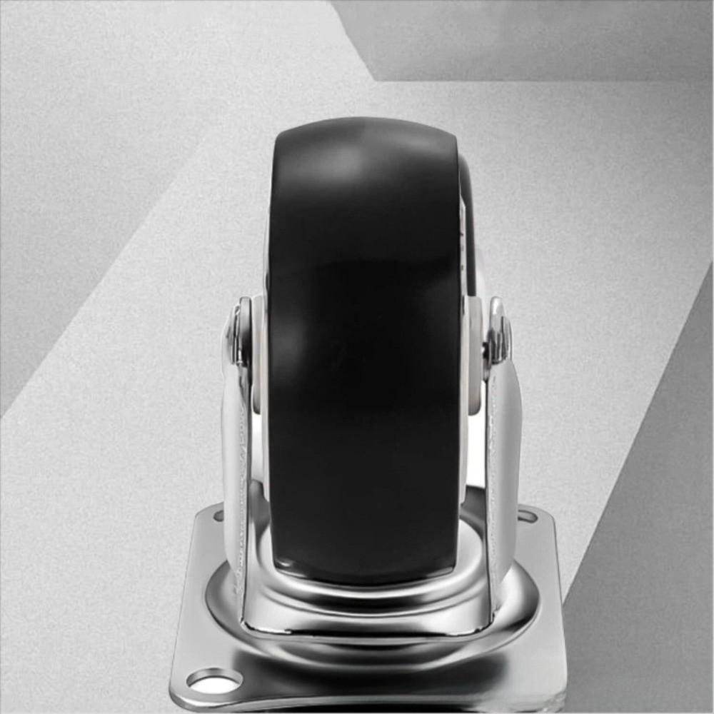 4pcs Quality 1.5 Inches Wheel Caster Wear Resistant Heavy Duty Rotating Wheels PVC Rubber Quiet Swivel Casters Furniture