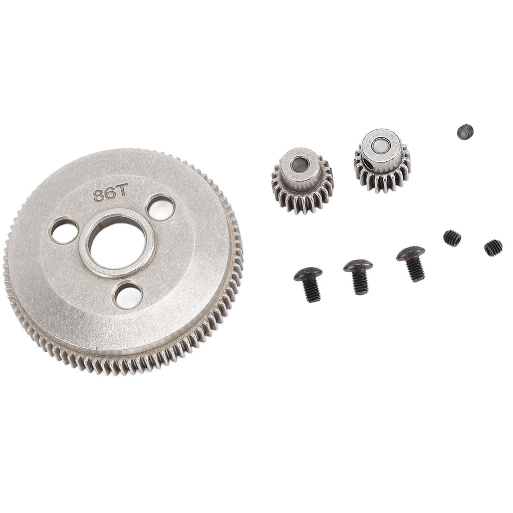 86T Spur Gear With 19T 21T Pinion Gear Replace 4686 48P Hardened Steel Spur Gear for Slash 110 2WD