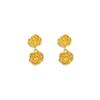 Retro French gold rose earrings female Internet celebrity stud earrings temperament new earrings
