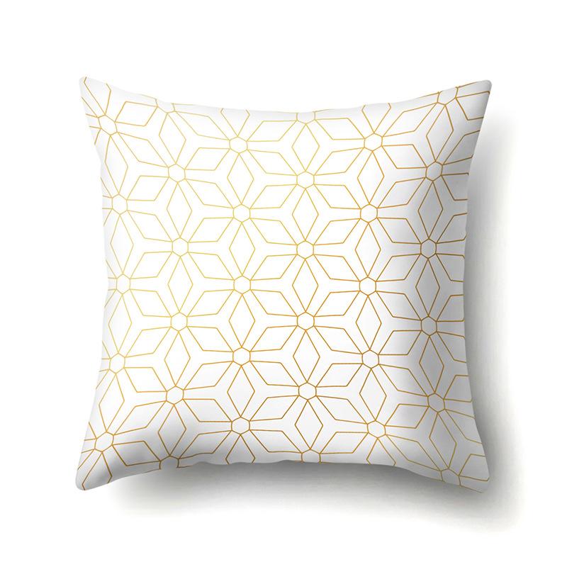 Ins Creative NATO Style Geometric Polyester Pillow Case Car Decoration Home Printed Waist Cushion Pillow Case Pillow Case
