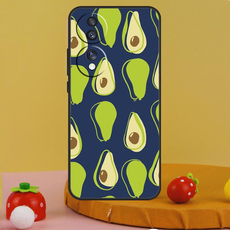 FUNNY AVOCADO Smile JOKE Case For Honor 200 Pro X9c X9a X8a X7a X6a X7 X8 X9 X8b X9b 50 70 90 Magic 6 5 Lite Cover