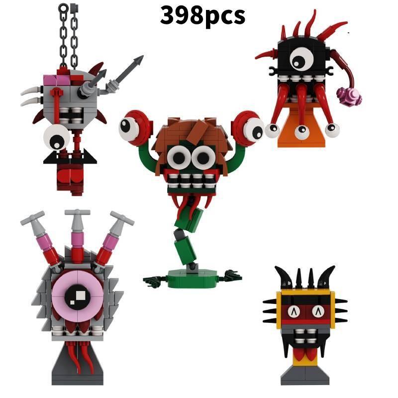 Rhythm Box Monster Building Blocks Set For Kids With Abs Plastic 10-piece Collection