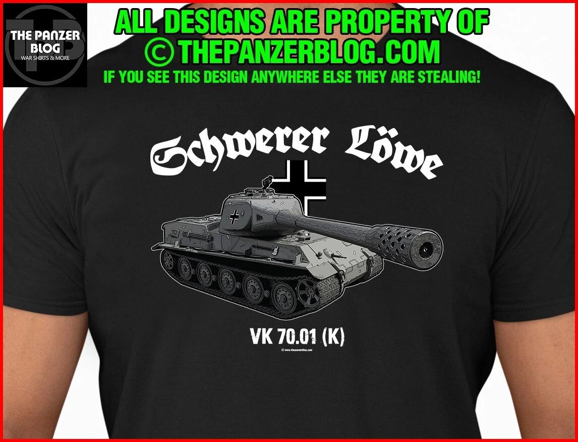 Schwerer Lowe Panzer T-Shirt WWII German Tank XL