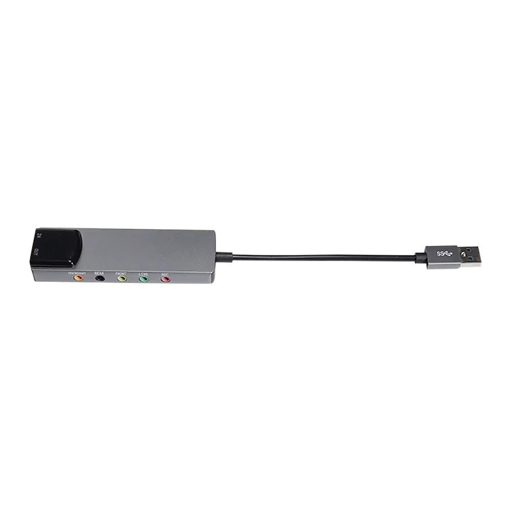 Externe USB-Soundkarte Glasfaser SPDIF-Soundkarte AC-3 DTS-Kopfhöreradapter 7.1 5.1-Kanal-Soundkarte Optischer Adapter für Notebook