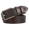 Personalized Men's Leather Belt for Jeans – Customized Carving Cowhide Belt Fashion Accessory