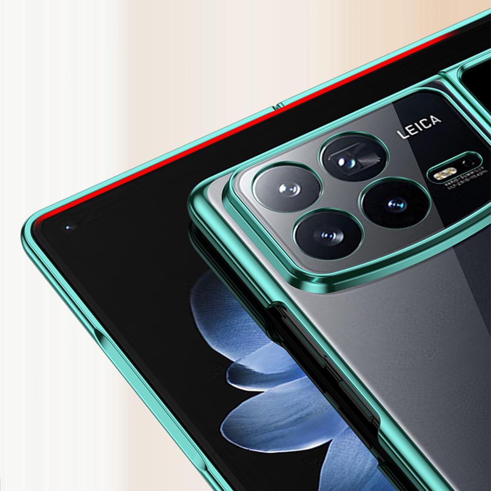 For Xiaomi Mix Fold 4 5G Case Electroplating Transparent PC Phone Cover