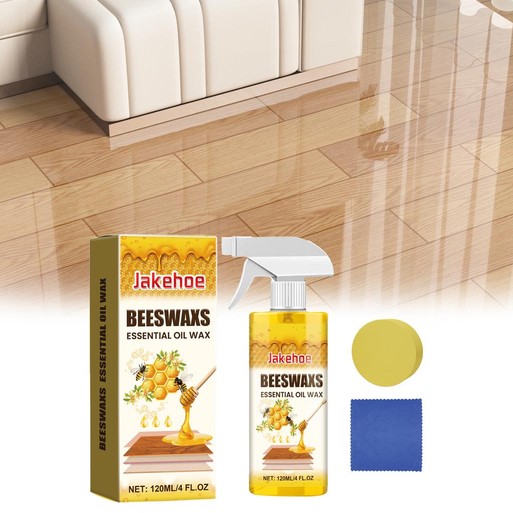 Beeswax Care Spray & Restorer Reusable Beeswax Wood Polish Multi-Purpose Beeswaxes Spray Cleaner for Floors and Furniture