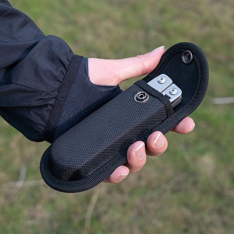 Nylon Flashlight Holder Fold Knife Bag with Belt Loop Outdoor Camping Tool Pouch Sheath Waist Pack for Pocket Carry And Storage