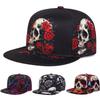 Nuovo Cappello a Tesa Piatta Creativo Stampato Scheletro Strada Hiphop Cappello Decorazione Quotidiana Parasole Cappellino da Baseball Unisex