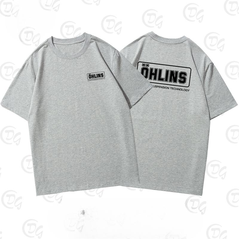 2025 Sweden OHLINS Motorcycle Shock Absorber Modified Short-sleeved T-shirt Male and Female Cyclists Riding Clothes