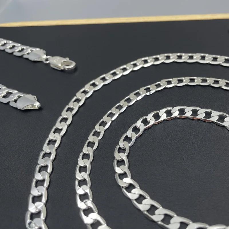 Men's Copper Necklace 2/4/6/8/10/12MM 40-75cm Face Chain Necklace Lobster Clasp Men Women Engagement Jewelry Gifts