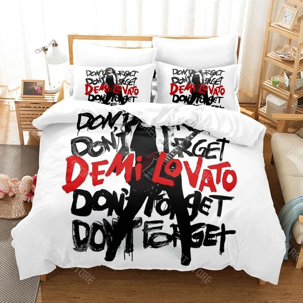 3D Print Demi Lovato Bedding Set Single Twin Full Queen King Size Bed Set Adult Kid Bedroom Duvetcover Sets