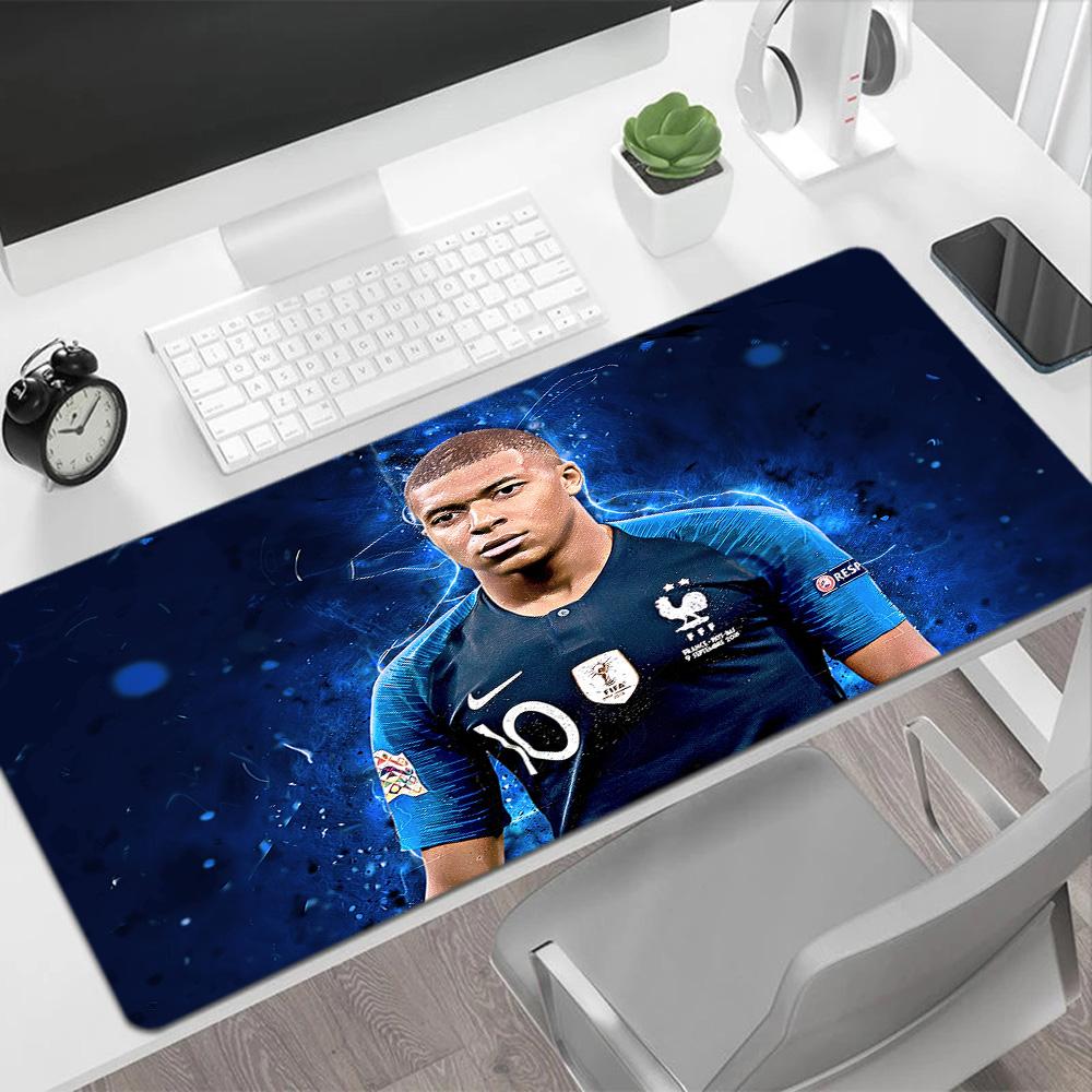 Mbappe Soccer Legend Gaming Mouse Pad Desk Mat Desktop Mouse Pad Non-Slip Rubber Bottom Computer Decor Item Office Use