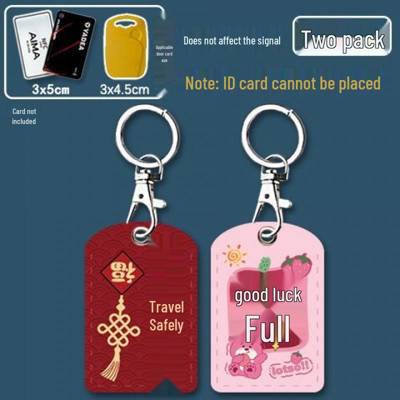 Mini Community Card Case Keychain - ICID Access Protective Sleeve & Bus/Elevator Holder