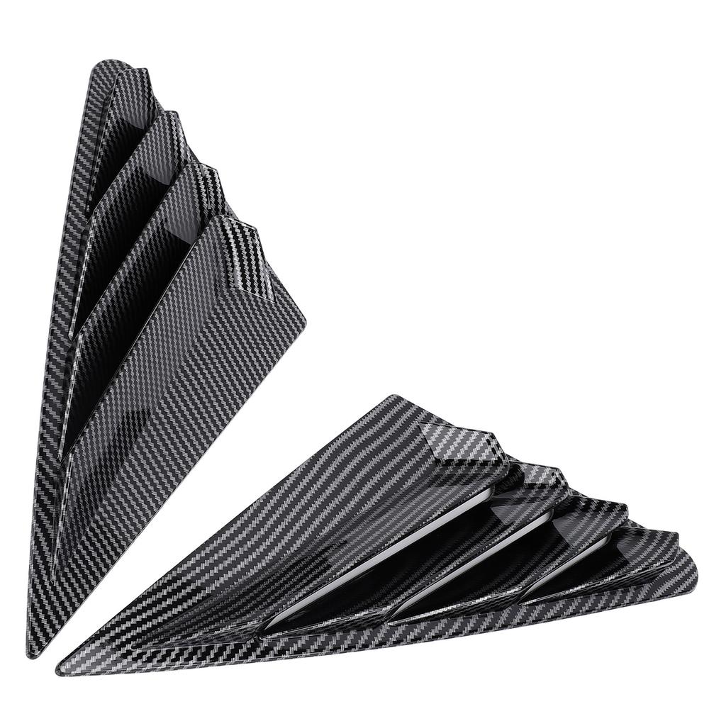 1 Pair Rear Window Louver Left Right Window Louver Air Vent Scoop Shade Cover Blind for A3 8Y Sedan