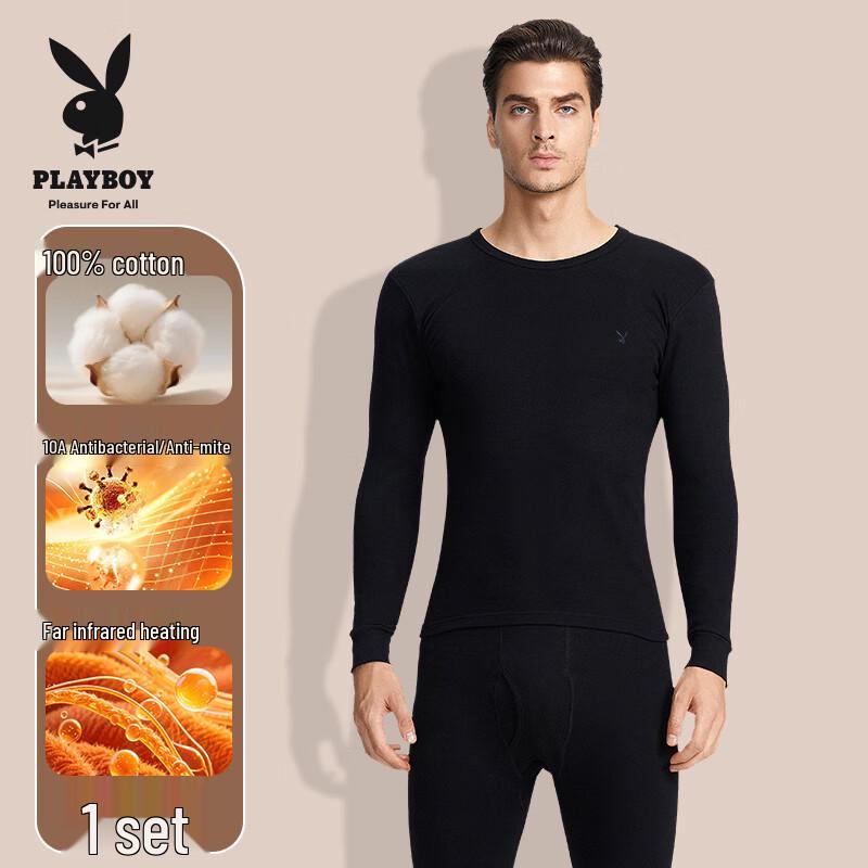 Playboy Men's and Women's Thermal Underwear Sets