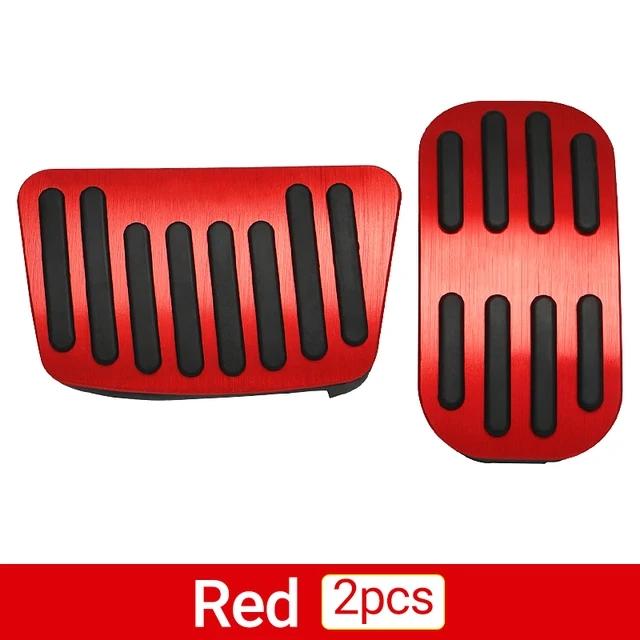 

For Toyota Yaris Cross 2024 Car Gas Fuel Accelerator Brake Pedal Cover Non-Slips Pad Car Styling Accessories AT Red 2pcs