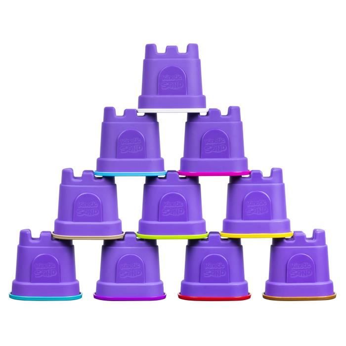 Sable Kinetic Sand - Coffret De 10 Packs Couleurs De 127g - SPIN MASTER
