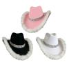 Practical Sequined Fabric Hat for Men Women Comfortable Costume Hat Wide Brims Ideal for Bachelorette Parties Daily Use