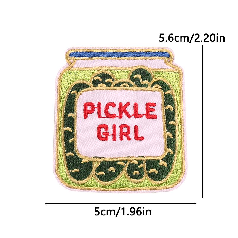 Pink Disco Ball Cowgirl Embroidery Patch Iron On Cute Cartoon Design for Denim Jacket Party Wear Kawaii Western Theme Badges