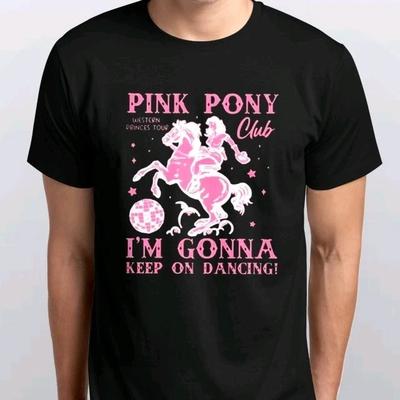 Pink Pony Club T-SHIRT All Sizes S M L XL XXL 3 4 XL Black White
