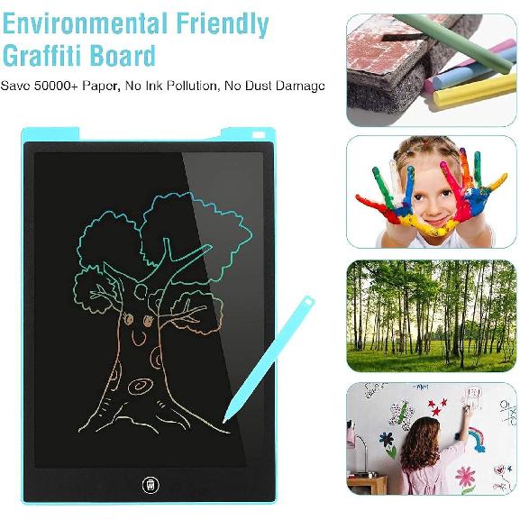 EooCoo Toys for Ages 3-8, Drawing Board 2 Pack, 12 Inch LCD Writing Tablet, Electronic Drawing Tablet, Girl/Boy Birthday Gift, Kids Toys, Drawing Pad