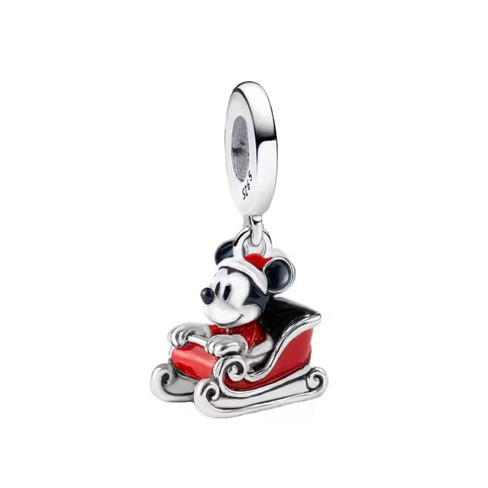 Fashionable 925 Silver Cartoon Beads Compatible with European Bracelet Koala Rabbit Mouse Princess Anime Beads DIY Jewelry Gift