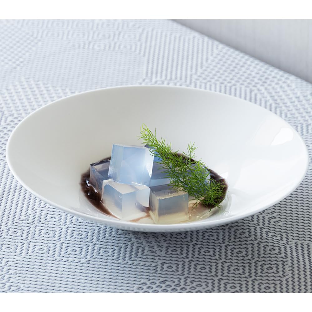 NARUMI Waltz Plate, 22cm, White, Simple Design, Perfect for Pasta or Curry, Deep, Microwave-Safe, Dishwasher-Safe, 52215-5980