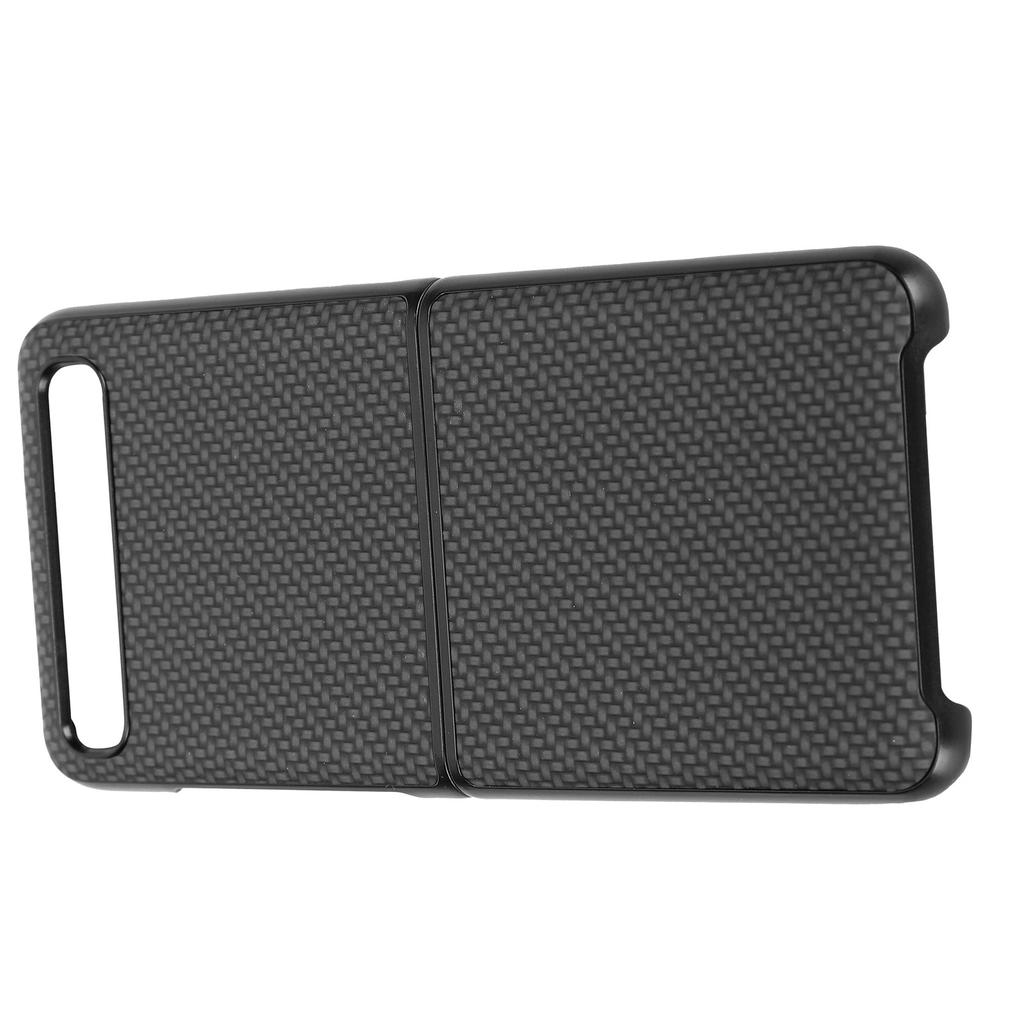 Carbon Fiber Textured Phone Case for Samsung Galaxy Z FLIP Smartphone with Flip Screen