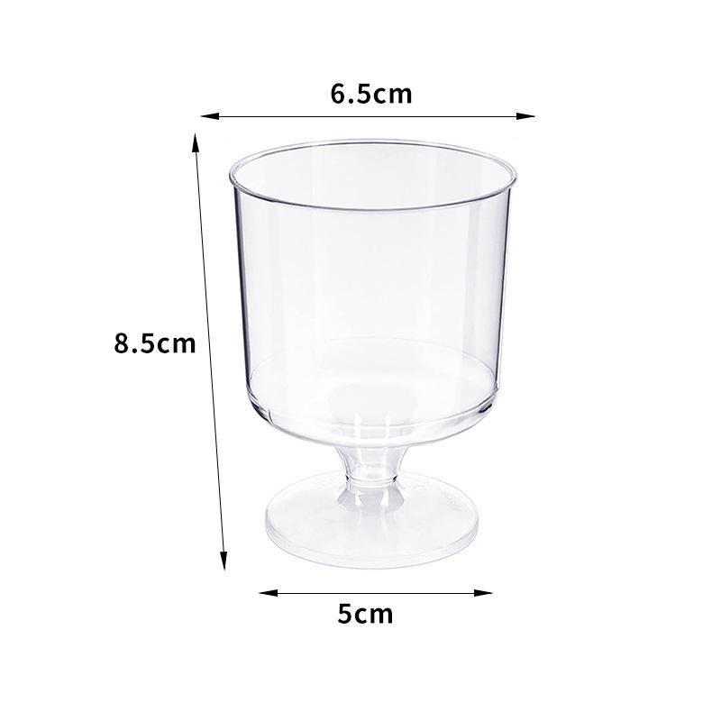 Set de Cupe Pătrate Transparente pentru Sos și Mousse cu Lingurițe - Perfect pentru Deserturi și Aperitive