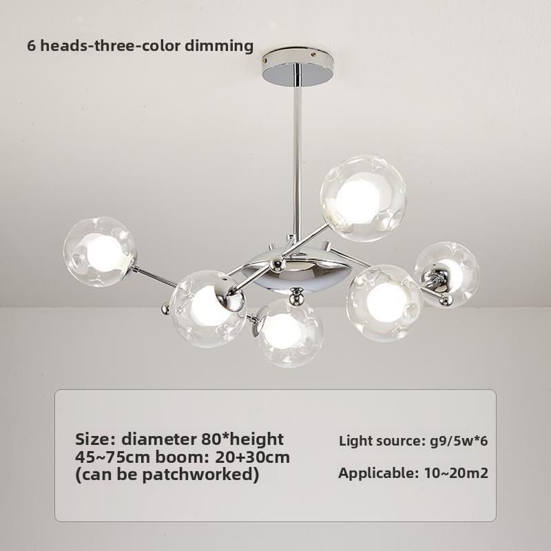 Moderní minimalistický jídelní pokoj ložnice hlavní ložnice kreativní osobnost lustr