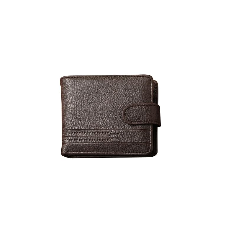 

[PORRASSO] wallet men s large capacity bifold wallet PU leather mini wallet card case Popularity lightweight Crime prevention thin partition simple