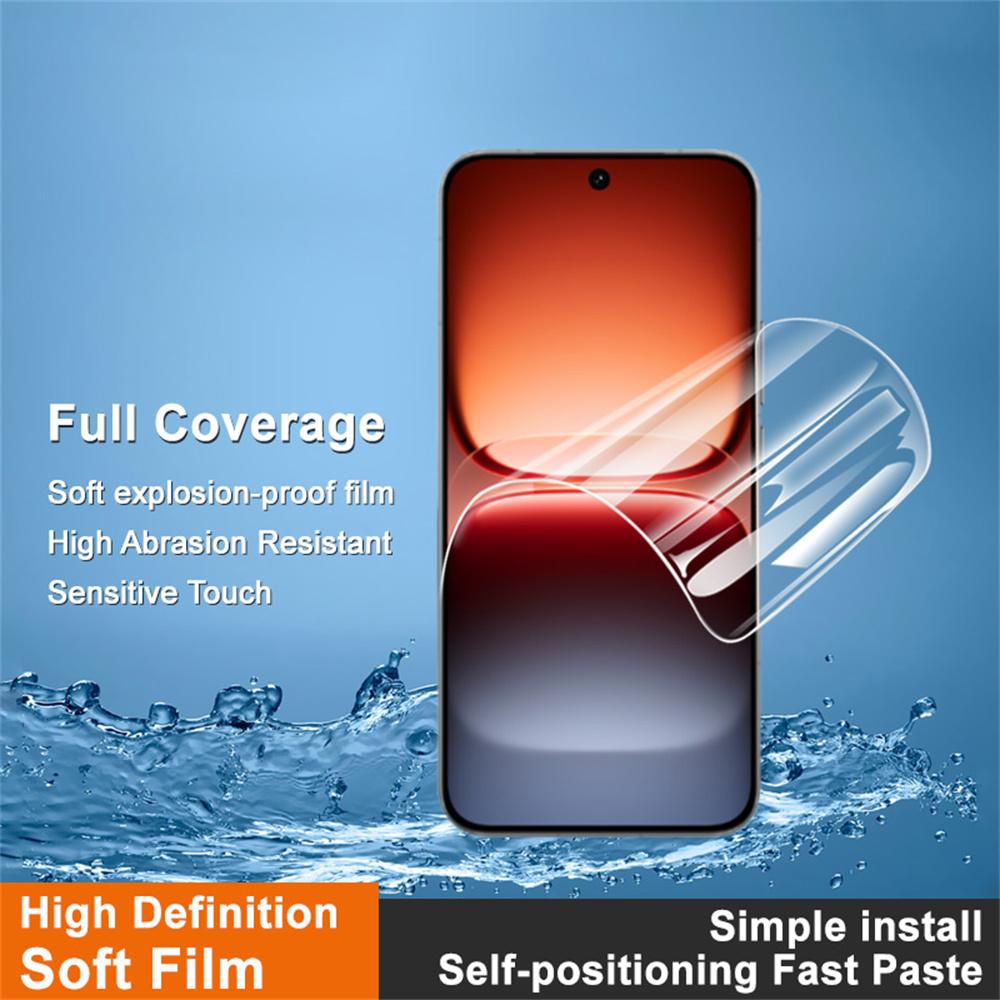 IMAK Hydrogel Film 4th For vivo iQOO 15 5G Full Screen Protector Ultra Clear Full Glue Soft TPU Film (Fingerprint Unlock)